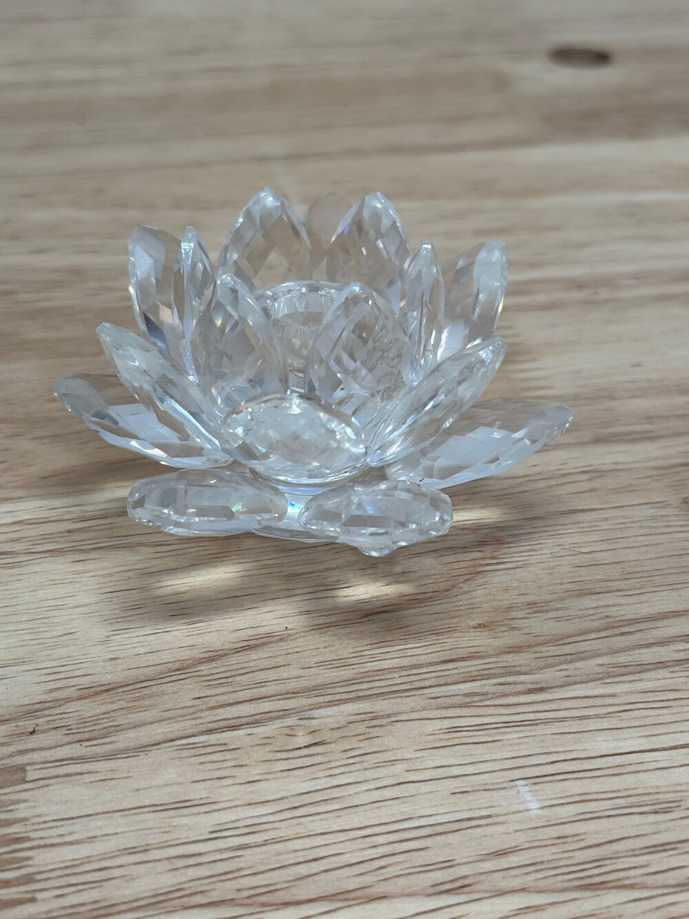 Swarovski Crystal-Water Lily Candle Holder-Small-0118674 - RETIRED